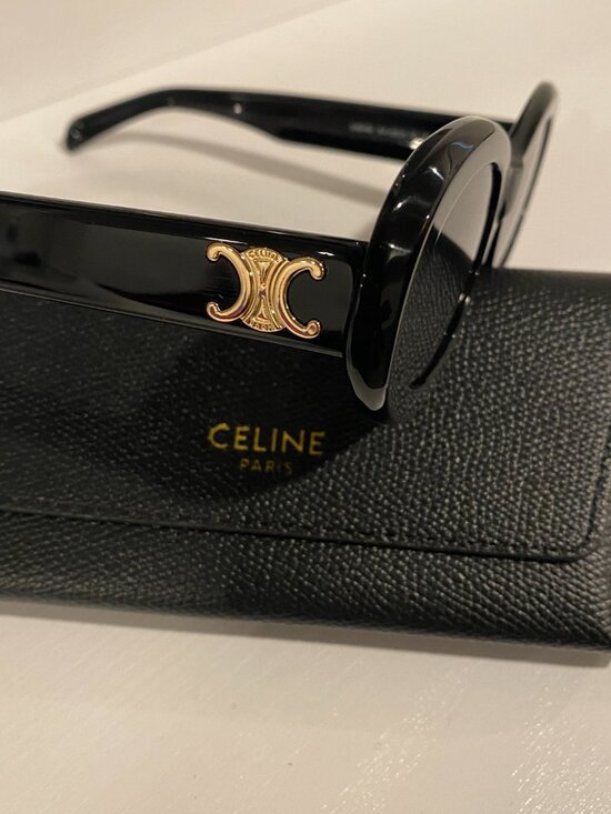 CELINE Women\'s Triomphe Round Sunglasses